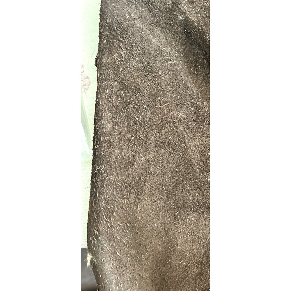 Vintage Hand-made Deer Hide Leather Suede Vest/ Skirt Fringe Three Tone OOAK - Picture 16 of 16